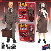 Six Million Dollar Man Oscar Goldman & Fembot Action Figures